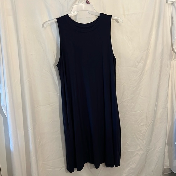 Time and Tru Dresses & Skirts - Navy blue mid length sleeveless dress. Size XL. Time and Tru brand.